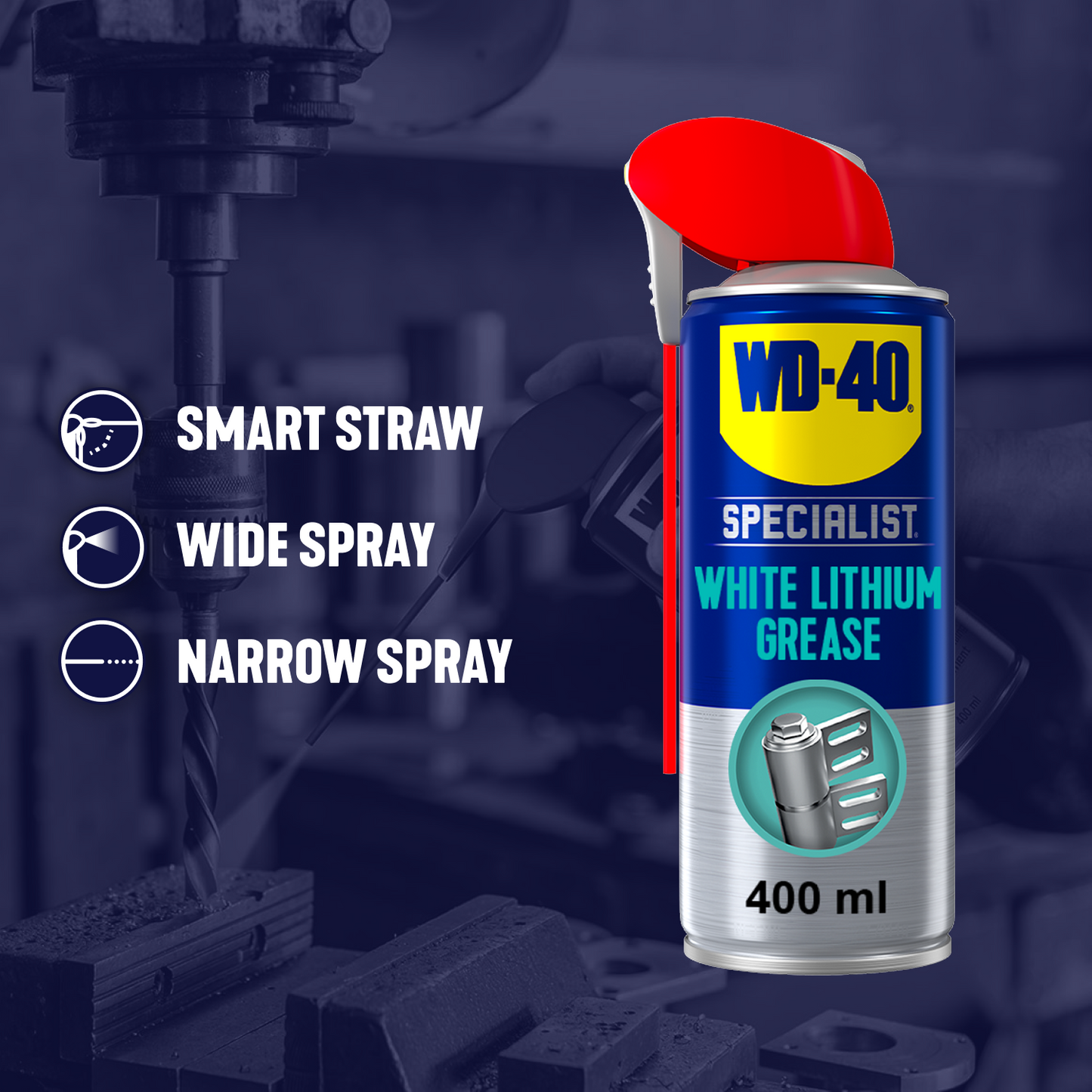 WD-40 Specialist White Lithium Grease 400ml