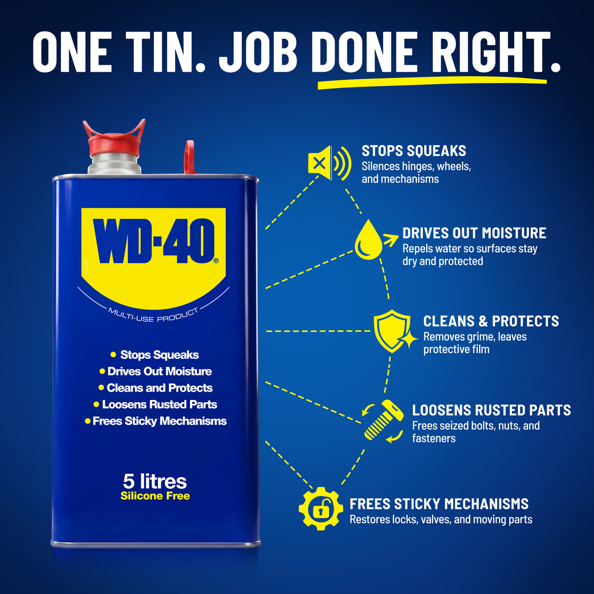 WD-40 Multi-Use Lubricant 5 Litre