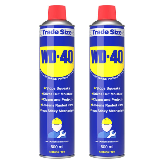 WD-40 Multi-Use Lubricant Original 600ml, Twin Pack