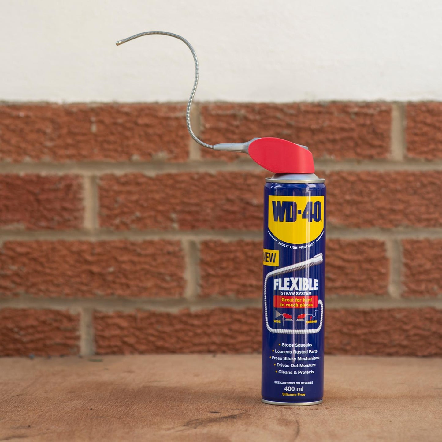 WD-40 Multi-Use Lubricant Flexible Straw 400ml, Twin Pack